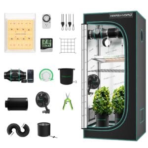 MARS HYDRO Kit completo de tienda de cultivo 2x2 con ventilación 10