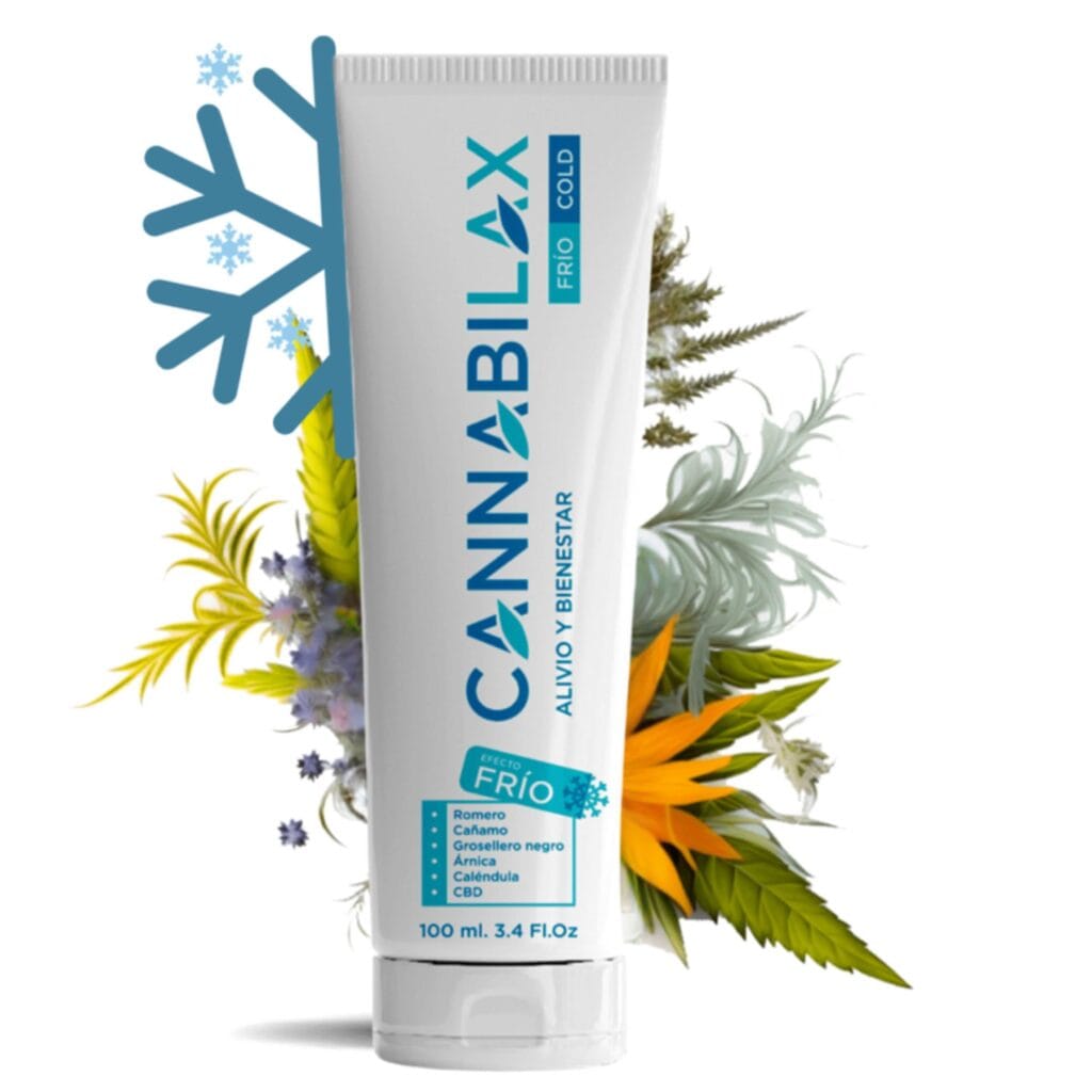 Crema Antiinflamatoria de Cáñamo Efecto Frío con CBD Vegetal 100 ml