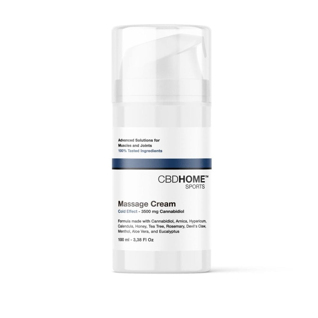 CBD HOME Sports Massage Cream 3,500 mg CBD + CBG