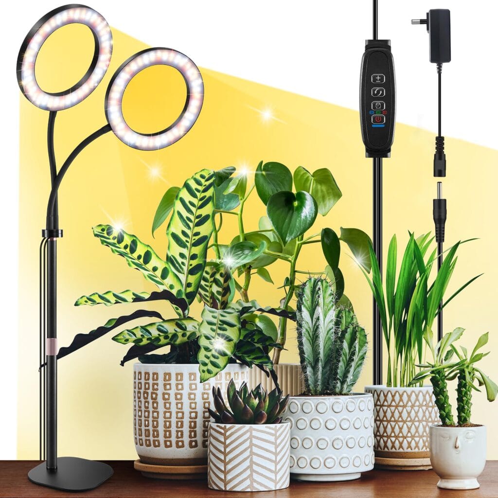 Full-Spectrum Grow Lamp Dual Head 360°