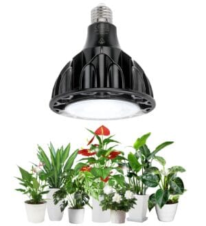 Qoolife 36W E27 Full Spectrum LED Plant Lamp High PPFD