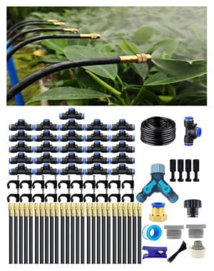 Drip Irrigation System 30 m with 360° Misters