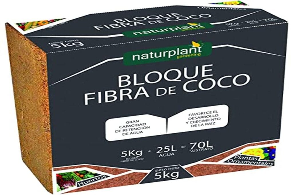 Bloque de Fibra de Coco 5KG para Sustratos