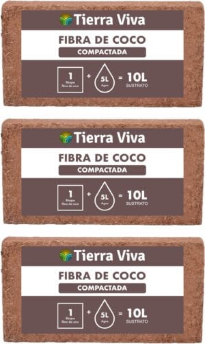 Fibra de Coco para Plantas Natural 3 x 10L