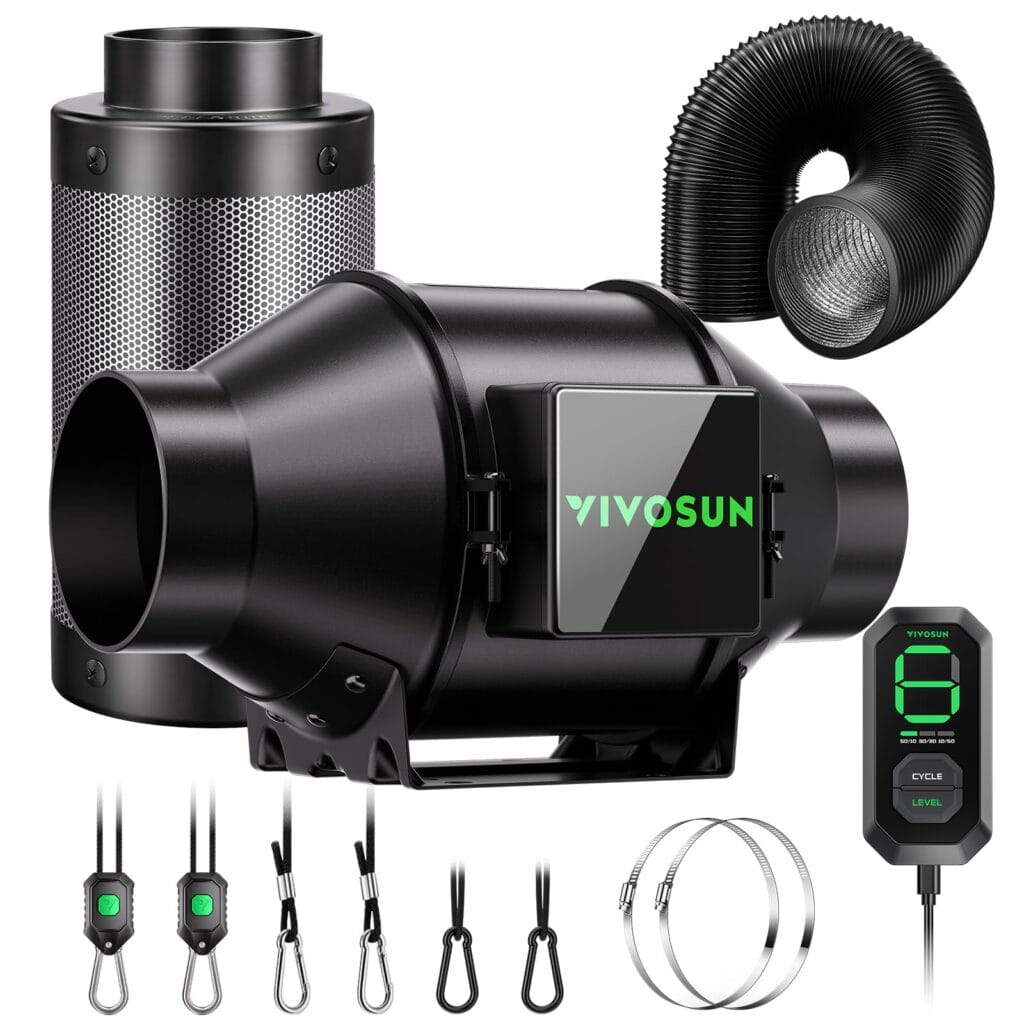 VIVOSUN AeroZesh G4 Air Extractor 100 mm 331 m³/h